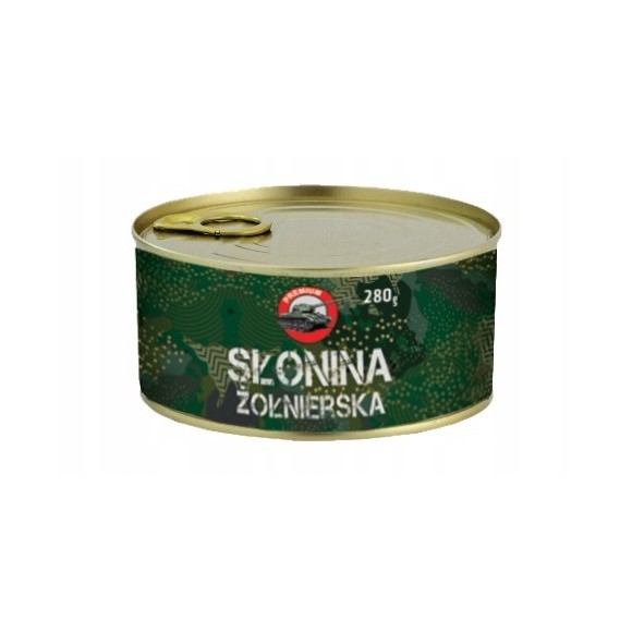 SŁONINA WOJSKOW ŻOŁNIERSKA Premium 280g KONSERWA MIĘSNA W