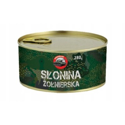 SŁONINA WOJSKOW ŻOŁNIERSKA Premium 280g KONSERWA MIĘSNA W