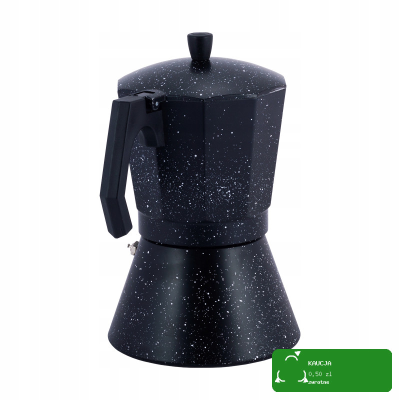 KAWIARKA EKSPRES DO KAWY KAFETERKA NA 12 KAW FILIŻANEK 600ml KAMILLE CZARNA