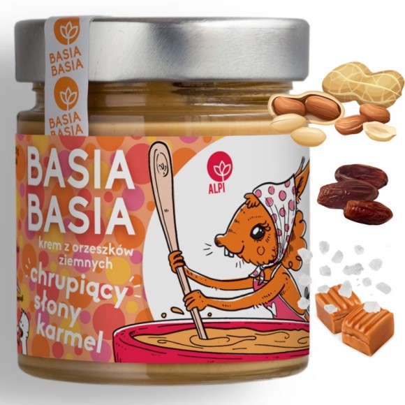 BASIA BASIA pasta ORZECHOWA z orzechów ziemnych CHRUPIĄCY