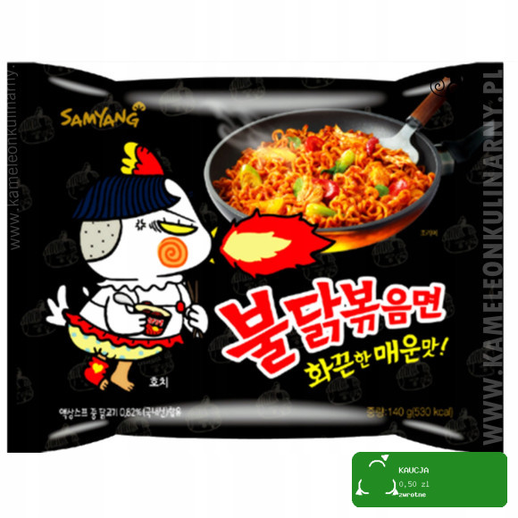 BULDAK DANIE ZUPA MAKARON KOREAŃSKI OSTRY RAMEN HOT KURCZAK zestaw mix 7szt