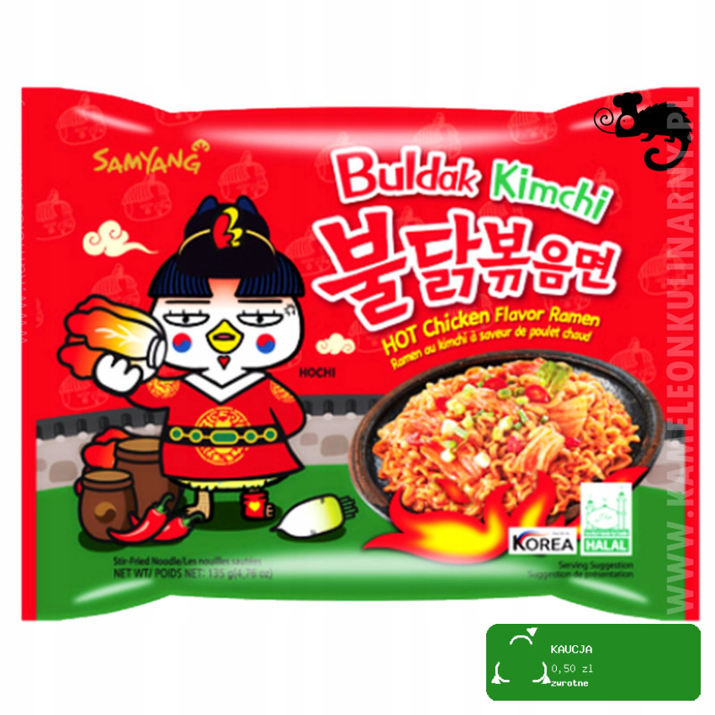 BULDAK DANIE ZUPA MAKARON KOREAŃSKI OSTRY RAMEN HOT KURCZAK zestaw mix 7szt