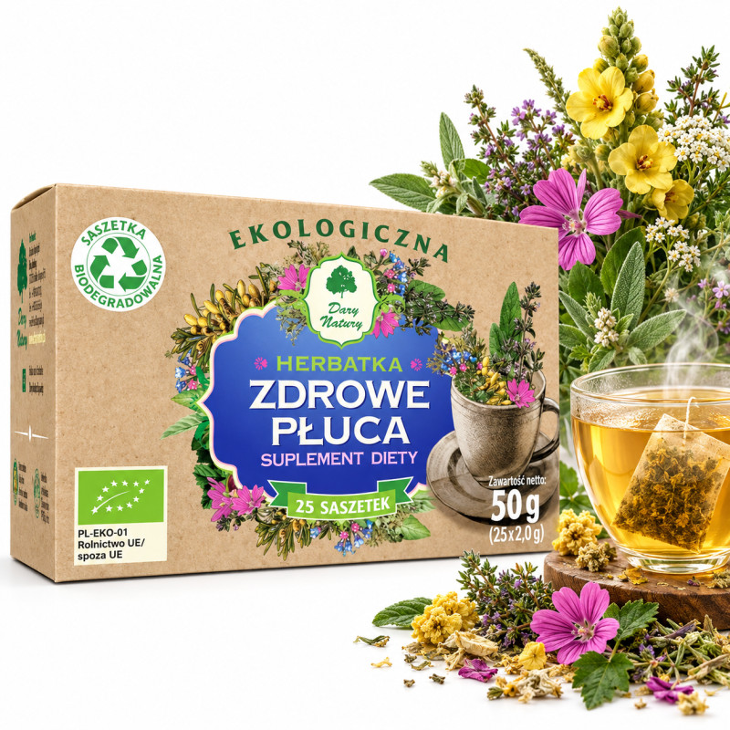 Dary Natury  herbatka ZDROWE PŁUCA 25 saszetek