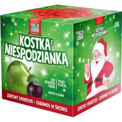 PORCJA DOBRA KOSTKA Jabłko Śliwka (zielona - świąteczna)