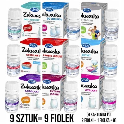 Zakwaska Zakwaski Vivo KULTURY BAKTERII do jogurtu