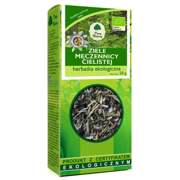 Dary Natury MĘCZENNICA CIELISTA ziele PASSIFLORA INCARNATA 50G wsparcie STRES NERWY LĘK
