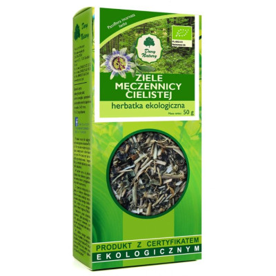 Dary Natury MĘCZENNICA CIELISTA ziele PASSIFLORA INCARNATA 50G wsparcie STRES NERWY LĘK