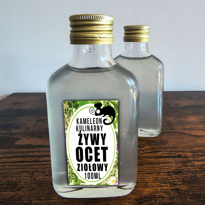 ŻYWY OCET ZIOŁOWY Z ZIÓŁ 100ml 0,1L niepasteryzowany