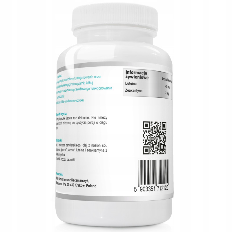 Wish LUTEINA FORTE MAX 40mg NATURALNA + Zeaxantyna 60k wsparcie OCZY WZROK