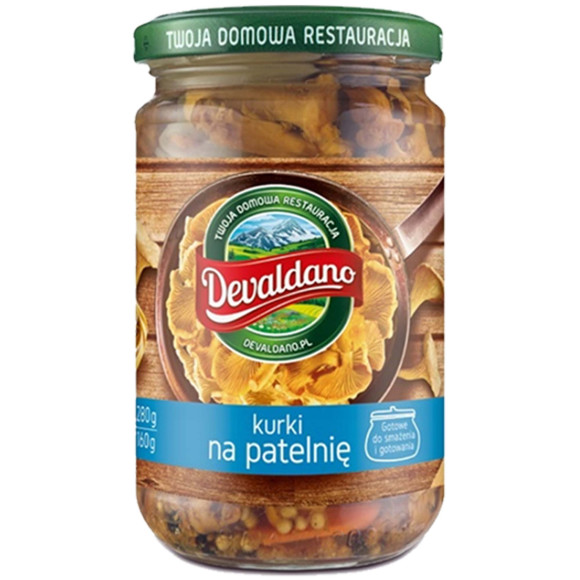 DEVALDANO - KURKI NA PATELNIĘ 280g / słoik