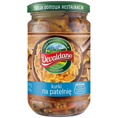 DEVALDANO - KURKI NA PATELNIĘ 280g / słoik