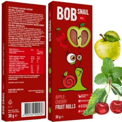 BOB SNAIL ROLLS WIŚNIA 30G