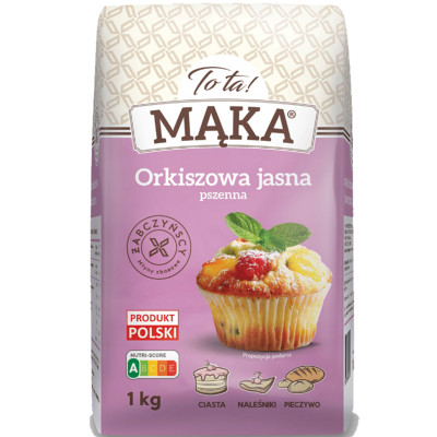 TOTA MĄKA ORKISZOWA JASNA typ 650 1KG