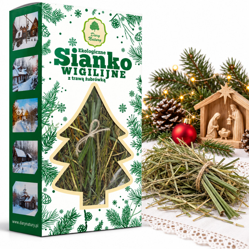 Dary Natury SIANKO WIGILIJNE ŚWIĄTECZNE Z TRAWĄ ŻUBRÓWKĄ EKO święta 8-12g