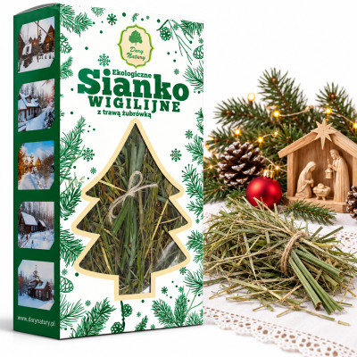 Dary Natury SIANKO WIGILIJNE ŚWIĄTECZNE Z TRAWĄ ŻUBRÓWKĄ EKO święta 8-12g
