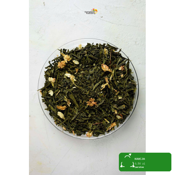 HERBATA ZIELONA aromatyzowana SENCHA JAŚMINOWA jaśmin PRZEPYSZNA 1000g 1KG