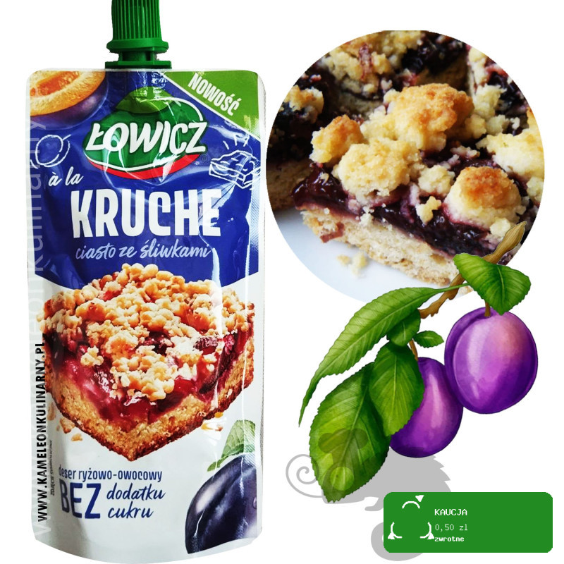 ŁOWICZ - MUS - KRUCHE CIASTO ZE ŚLIWKAMI 100g