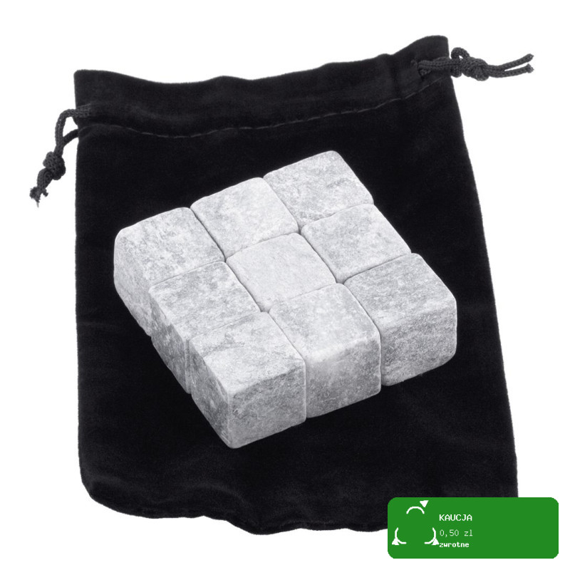 KAMIENIE LODOWE KOSTKI DO CHŁODZENIA NAPOJÓW Whisky Stones 9szt KAMILLE7792