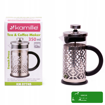 ZAPARZACZ d KAWY HERBATY FRENCHPRESS 350ml KAMILLE