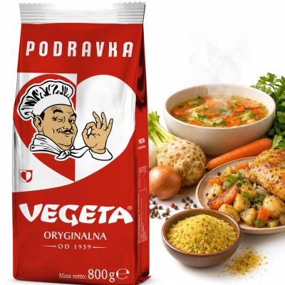 VEGETA CZERWONA przyprawa WARZYWNA DO POTRAW duże opakowanie 800g PODRAVKA