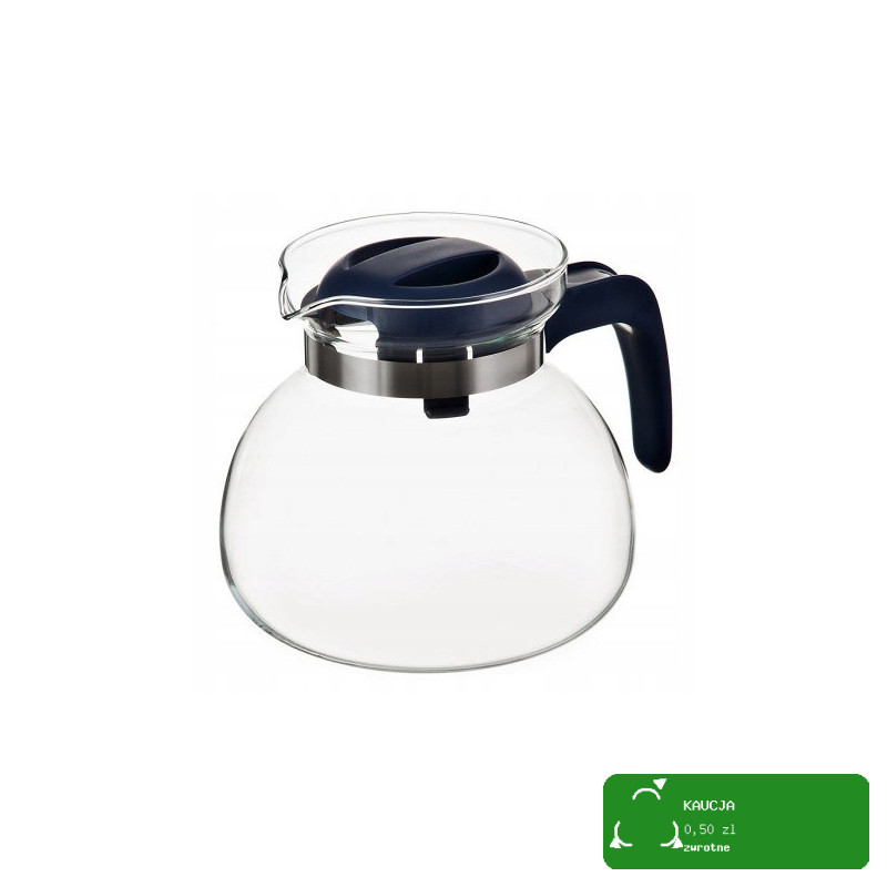 DZBANEK NA HERBATĘ SZKLANY żaroodporny DUŻY POJEMNY WYGODNY 1,5L 1500ml