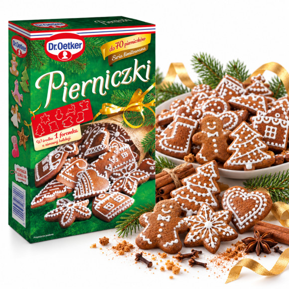 Dr.Oetker PIERNICZKI KORZENNE ŚWIĘTA mieszanka do wypieku na 70szt FOREMKA