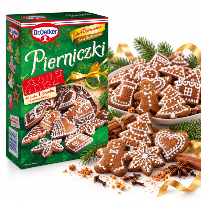 Dr.Oetker PIERNICZKI KORZENNE ŚWIĘTA mieszanka do wypieku na 70szt FOREMKA