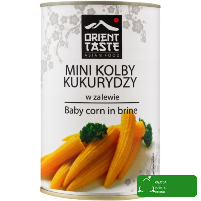 MINI KOLBY KUKURYDZY KUKURYDZA kolba w zalewie ORIENT TASTE 425ml HELCOM