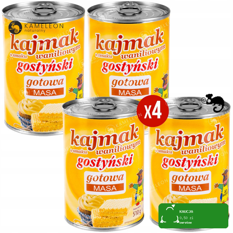 GOSTYŃ GOTOWA MASA KRÓWKOWA WANILIOWA KAJMAK 510x4