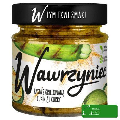 WAWRZYNIEC do pieczywa PASTA Z GRILLOWANĄ CUKINIĄ I CURRY 180G słoik