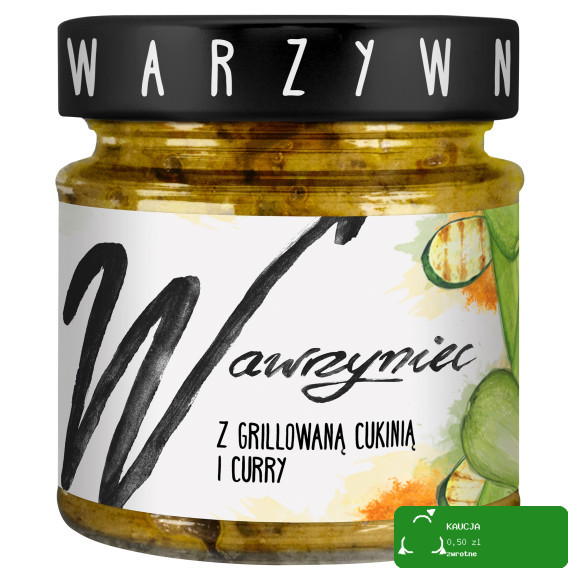 WAWRZYNIEC do pieczywa PASTA Z GRILLOWANĄ CUKINIĄ I CURRY 180G słoik