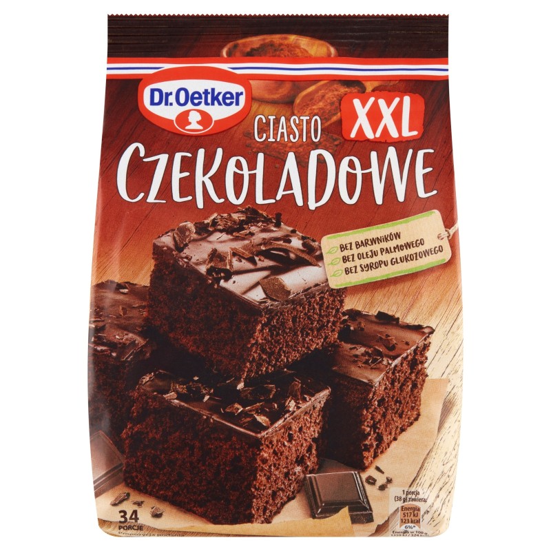 Dr.Oetker CIASTO CZEKOLADOWE XXL mieszanka do wypieku 671g