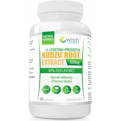 Wish KUDZU KORZEŃ 60 kapsułek wsparcie na UZALEŻNIENIA STRES KRÓTKA DATA