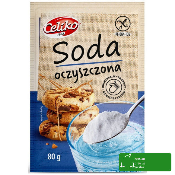 CELIKO SODA oczyszczona BEZGLUTENOWA 80g