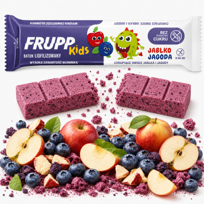 CELIKO FRUPP BATON bez cukru bez glutenu JAGODA 9g