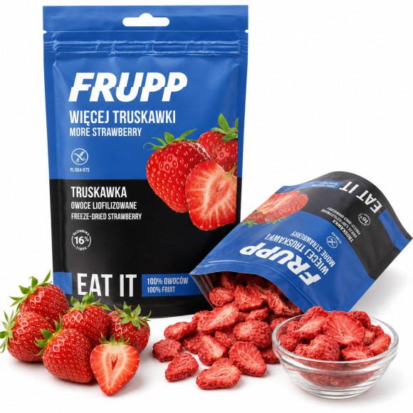 CELIKO FRUPP EAT IT TRUSKAWKA liofilizowana bez glutenu 100% OWOCÓW 13g