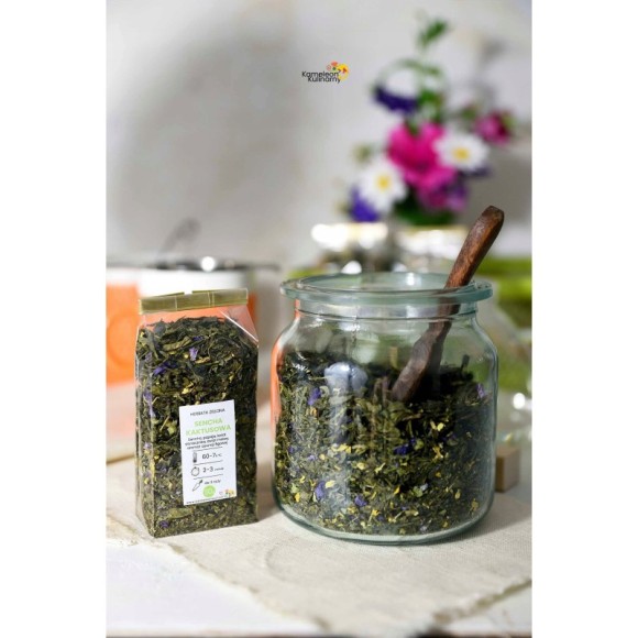 HERBATA ZIELONA aromatyzowana SENCHA KAKTUSOWA wyjątkowa