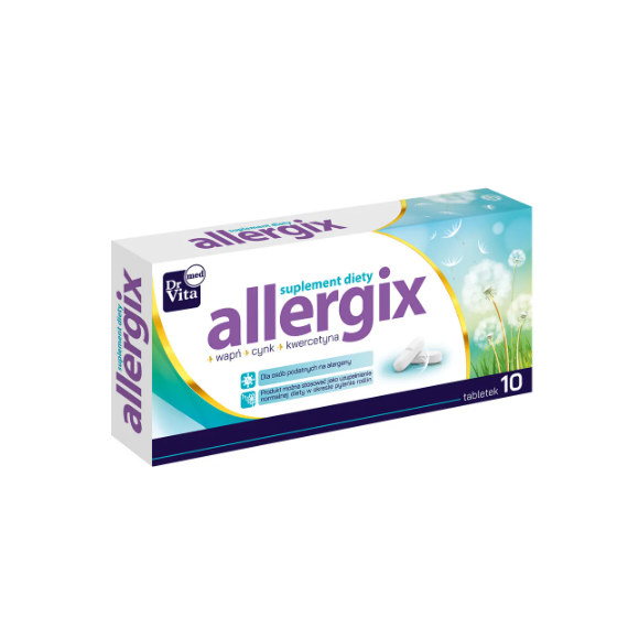 Dr Vita ALLERGIX CALCIUM + KWERCETYNA + CYNK wpracie