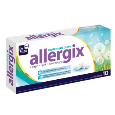 Dr Vita ALLERGIX CALCIUM + KWERCETYNA + CYNK wpracie