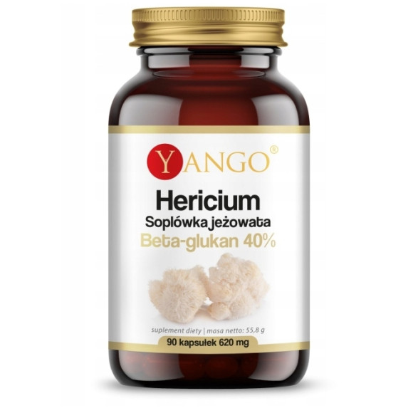 Yango HERICIUM SOPLÓWKA JEŻOWATA beta glukan 40% 90kapsułek