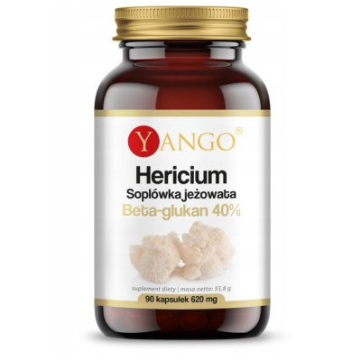 Yango HERICIUM SOPLÓWKA JEŻOWATA beta glukan 40% 90kapsułek