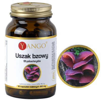 Yango USZAK BZOWY 490mg 10% polisacharydów 90 kapsułek WSPARCIE ODPORNOŚCI