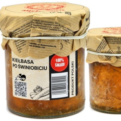 Mielczarek KIEŁBASA PO ŚWINIOBICIU W SŁOIKU słoiku 90%