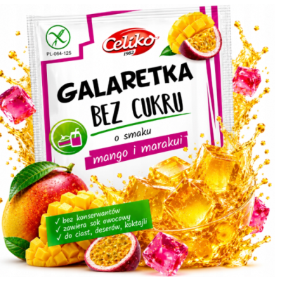 CELIKO GALARETKA MANGO MARAKUJA bez cukru bez glutenu 14g