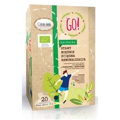 MIR-LEK GO! STAWY MIĘŚNIE ŚCIĘGNA REMINERALIZACJA zioła 20saszetek 50G