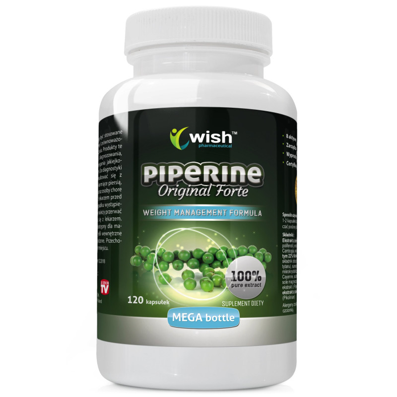 Wish PIPERINE forte 120kaps PIPERYNA 7w1 wsparcie: ODCHUDZANIE KRÓTKA DATA