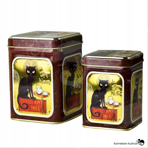PUSZKA METALOWA naHERBATĘ premium LE CHAT NOIR 50G