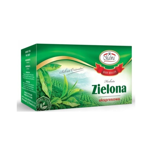 MALWA HERBATA ZIELONA SASZETKOWA EKSPRESOWA x2040G