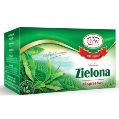 MALWA HERBATA ZIELONA SASZETKOWA EKSPRESOWA x2040G
