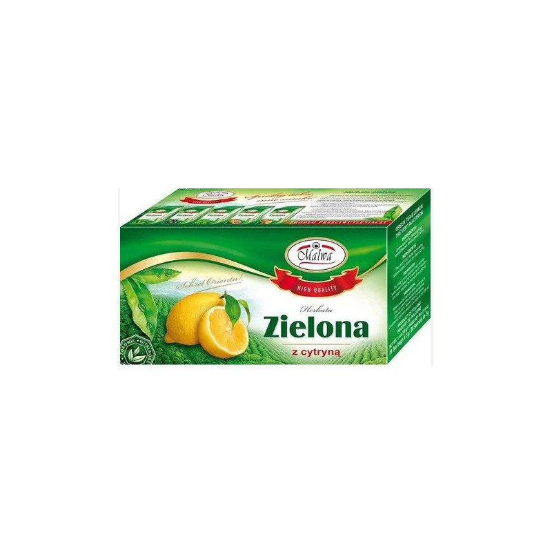 MALWA HERBATA ZIELONA CYTRYNOWA z CYTRYNĄ x20 40G